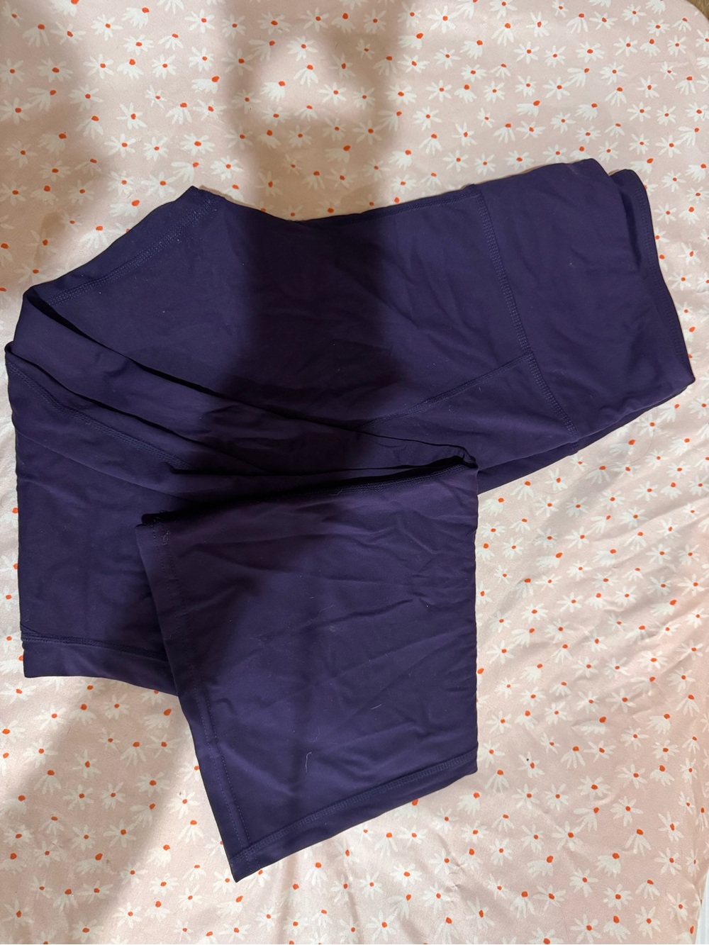Purple High-Waist Leggings